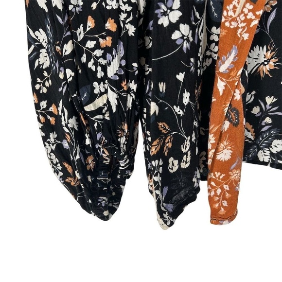 Anthropologie  Michael Stars Amara Floral Wrap Kimono Jacket One Size - Picture 8 of 11